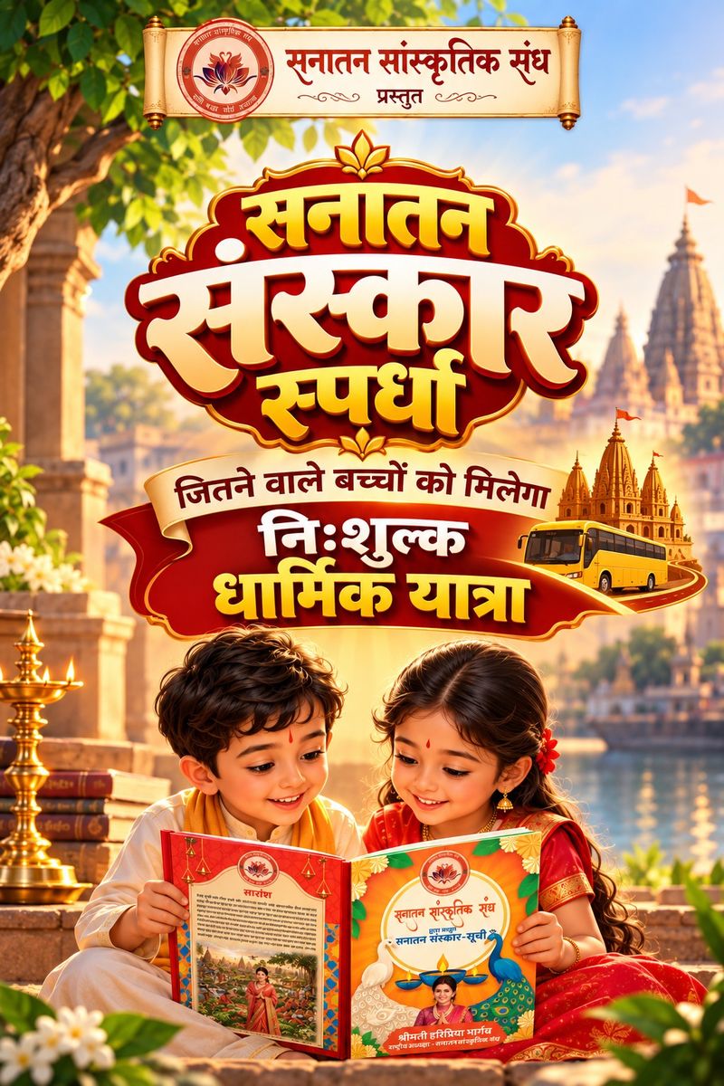 सनातन संस्कार स्पर्धा पोस्टर